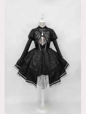 Rose Ribs Gothic Lolita Dress by Alice Girl JSK(AGL58A)